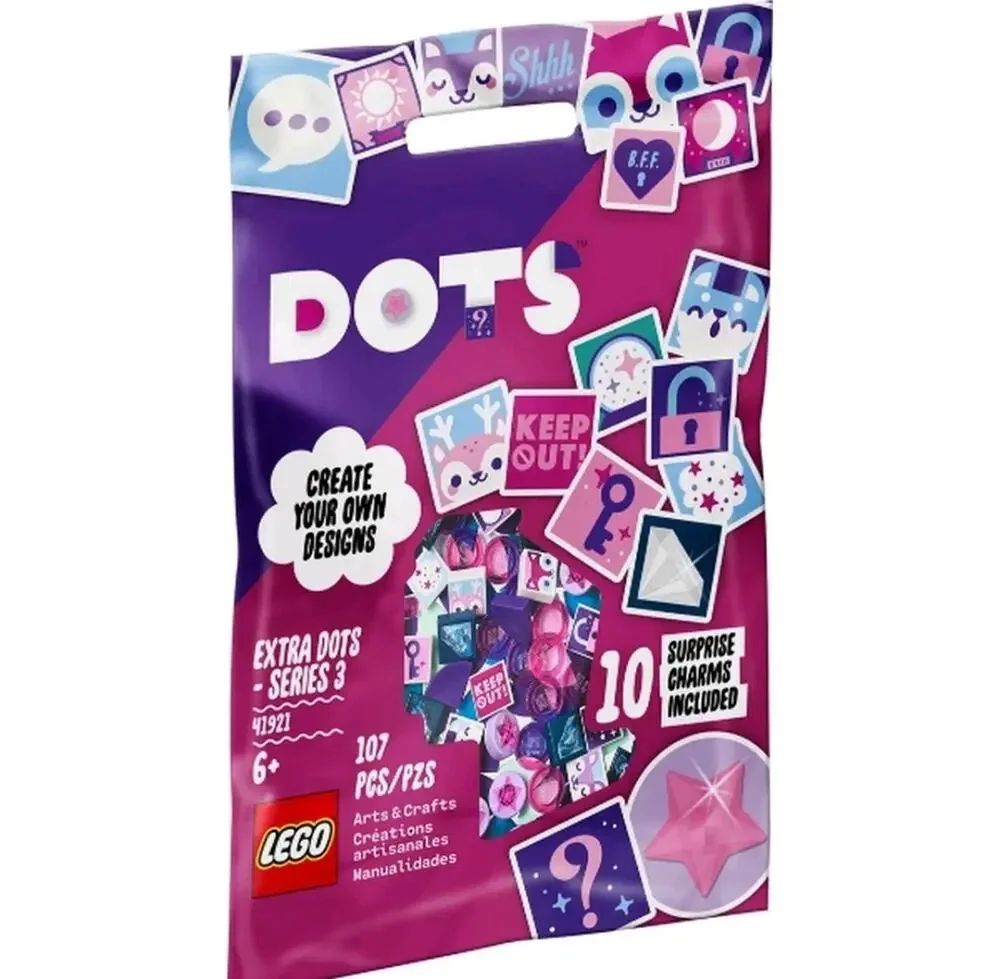 NEW LEGO 41921 Dots Extra Dots Series 3 107 Pieces 10 Surprise Charms Included